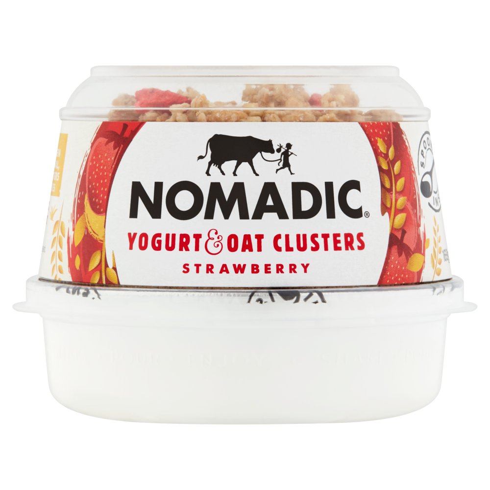 Nomadic Yogurt &amp; Oat Clusters Strawberry 169g image 1
