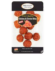 Delicatessen Fine Eating Chicken &amp; Chorizo-Bites 200g image 1
