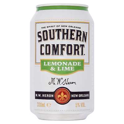 Southern Comfort Lemonade &amp; Lime 330ml image 1