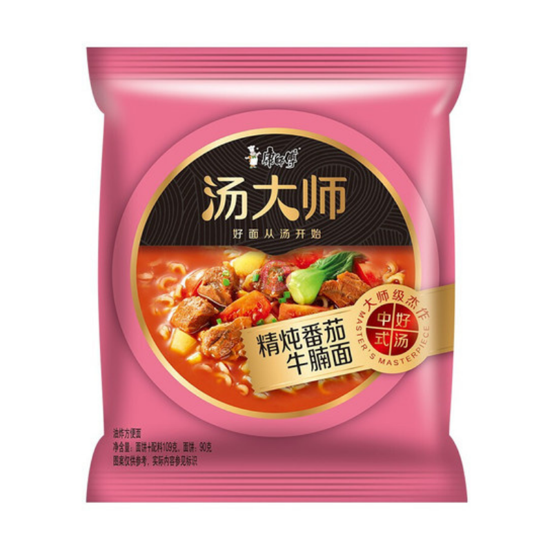 康师傅汤大师精炖番茄牛腩面119g MK Stew Tomato Beef Soup Noodle 图像 1