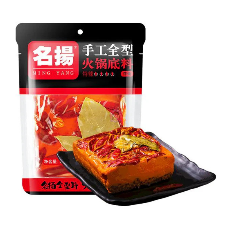 名扬手工牛油火锅底料麻辣味238g Min Yang Hot Pot Soup Base Hot & Spicy Flavour image 1