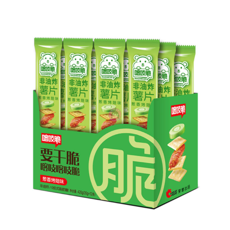 洽洽嘎吱脆薯片葱香烤翅味35g CC Potato Chips Spring Onion with Chicken Wing Flavour image 1