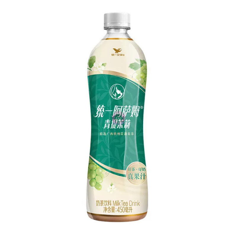 统一阿萨姆奶茶青提茉莉味450ml Unif Assam Grape Jasmin Tea 图像 1