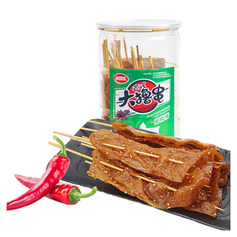 余同乐辣条大撸串藤椒味228g YTL Big Skewer Green Pepper Flavour image 1