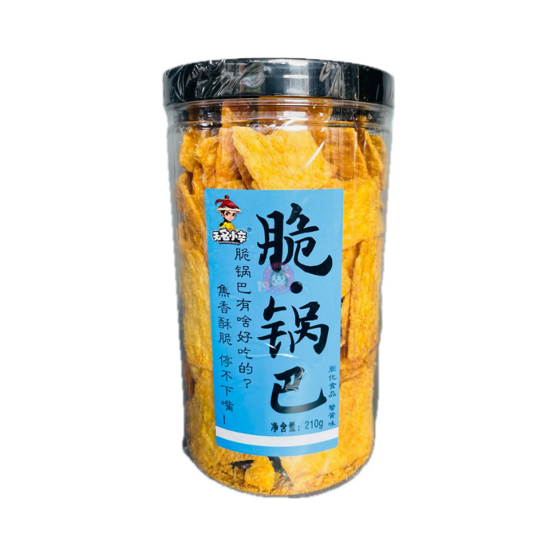 无名小卒脆锅巴蟹黄味210g WMXZ Crisp Biscuit  Crab Flavor image 1