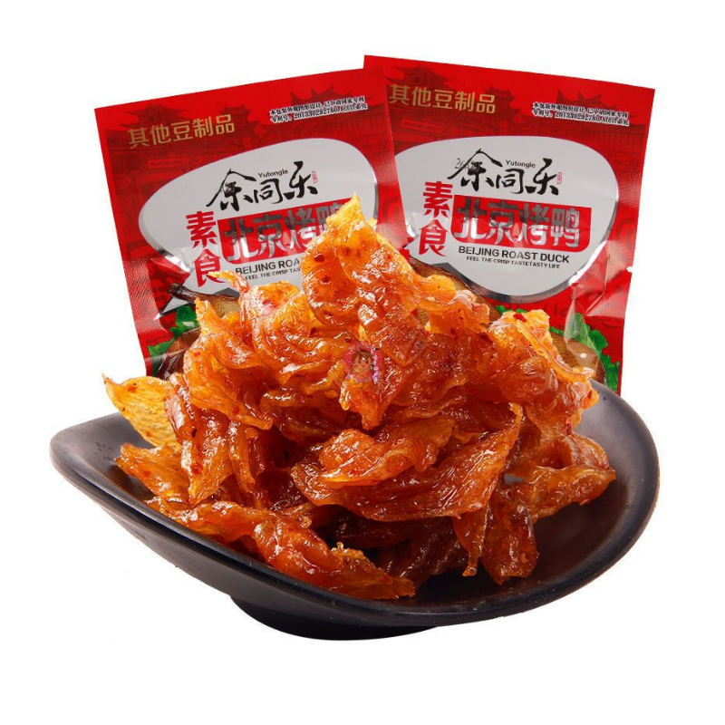 余同乐北京烤鸭香辣味328g YTL Vegetarian Duck Spicy Flavour image 1