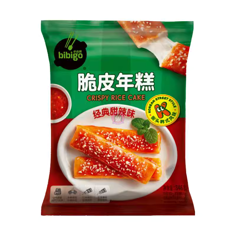 必品阁脆皮年糕甜辣味346g Bibigo Crispy Rice Pastry Classic Sweet & Spicy Flavour 图像 1