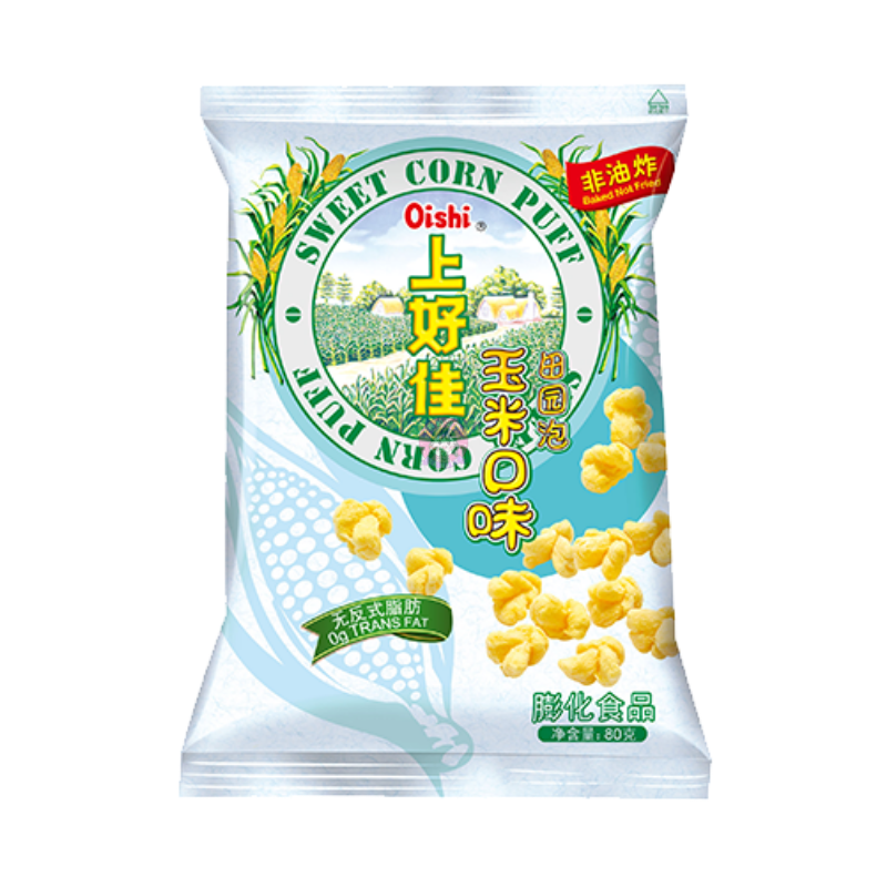 上好佳田园泡芙玉米味40g Oishi Sweet corn Puffs image 1