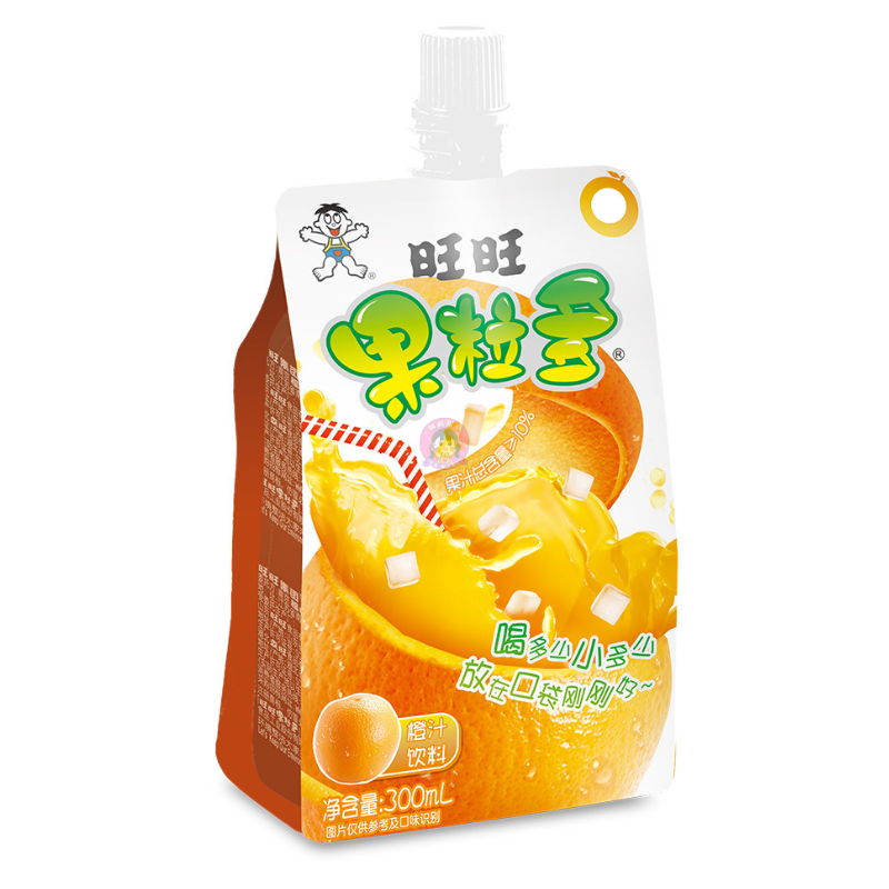 旺旺果粒多橙汁饮料300g Want Want Jelly Drink Orange Flavour image 1