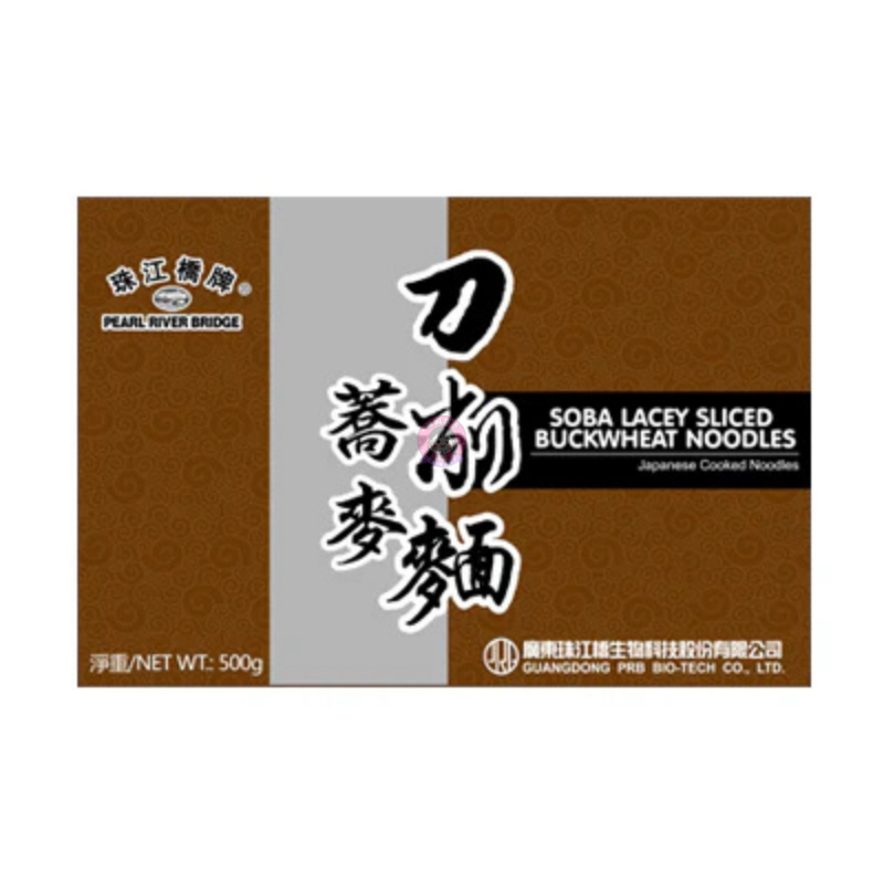 珠江桥牌荞麦刀削面500g PRB Soba Lacey Slice Buckwheat Noodle image 1