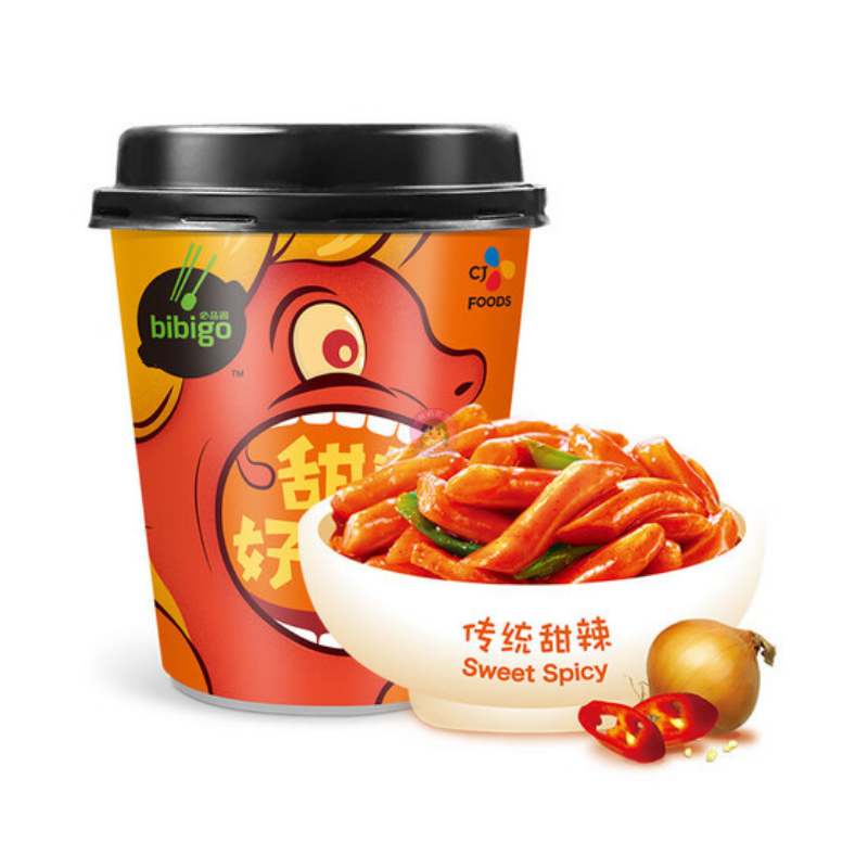 必品阁甜辣炒年糕160g Bibigo Topokki sweet & Spicy 图像 1