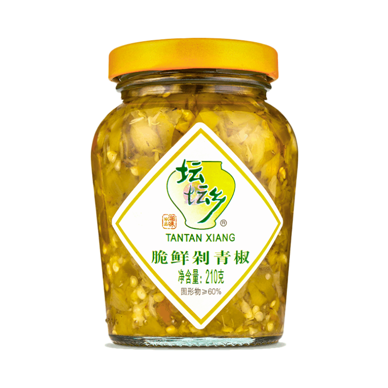 坛坛乡脆鲜剁青椒210g TTX Chopped Crisp Green Chilli image 1