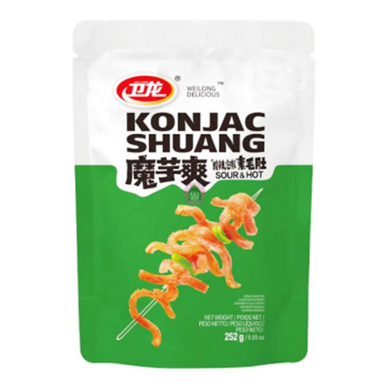 卫龙魔芋爽酸辣味252g WL Konjac Strips Hot & Sour Flavour image 1