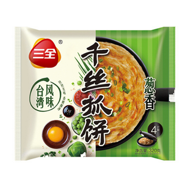 三全葱香手抓饼 320g sq spring onion flavour pancake 图像 1