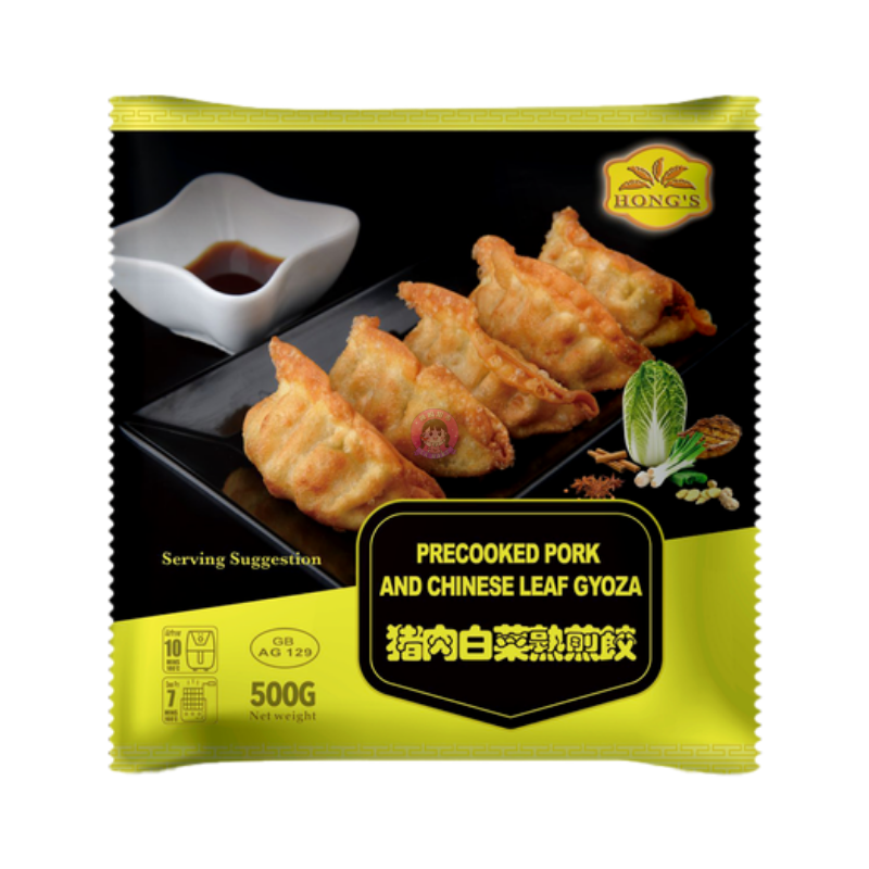 鸿字猪肉白菜锅贴500g Hong's Handmade Pork Dumpling image 1