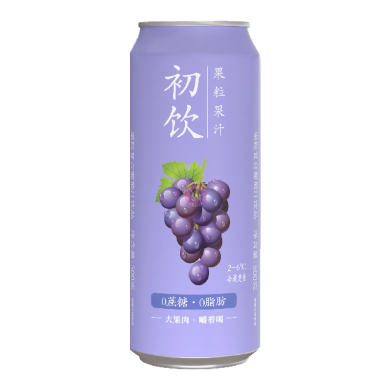 初饮果汁饮品葡萄500ml CY Fruit Drink Grape 图像 1