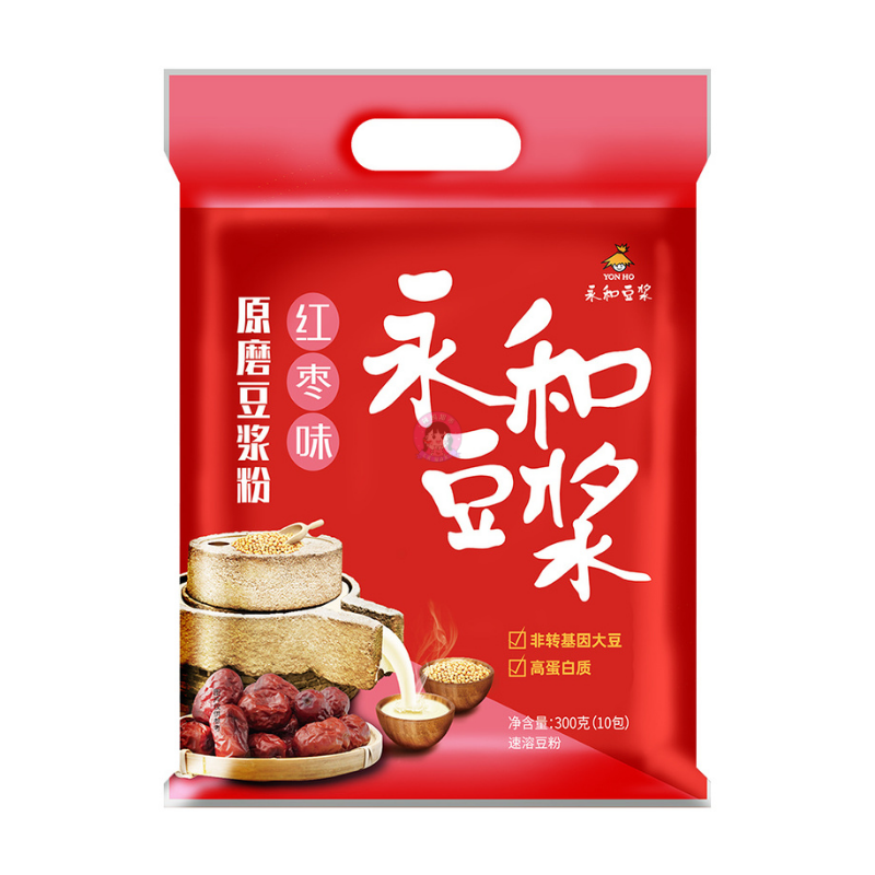 永和红枣豆浆粉300g YH Soybean Powder Dates Flavour image 1