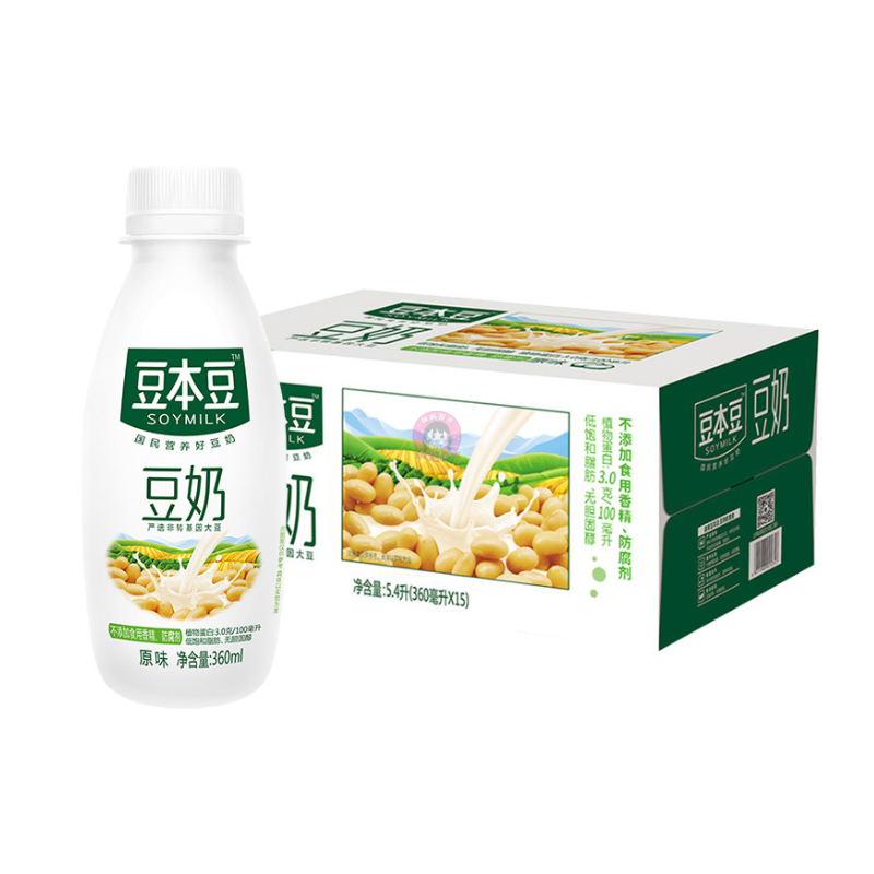 豆本豆原味豆奶360ml DBD Soybean Drink 图像 1