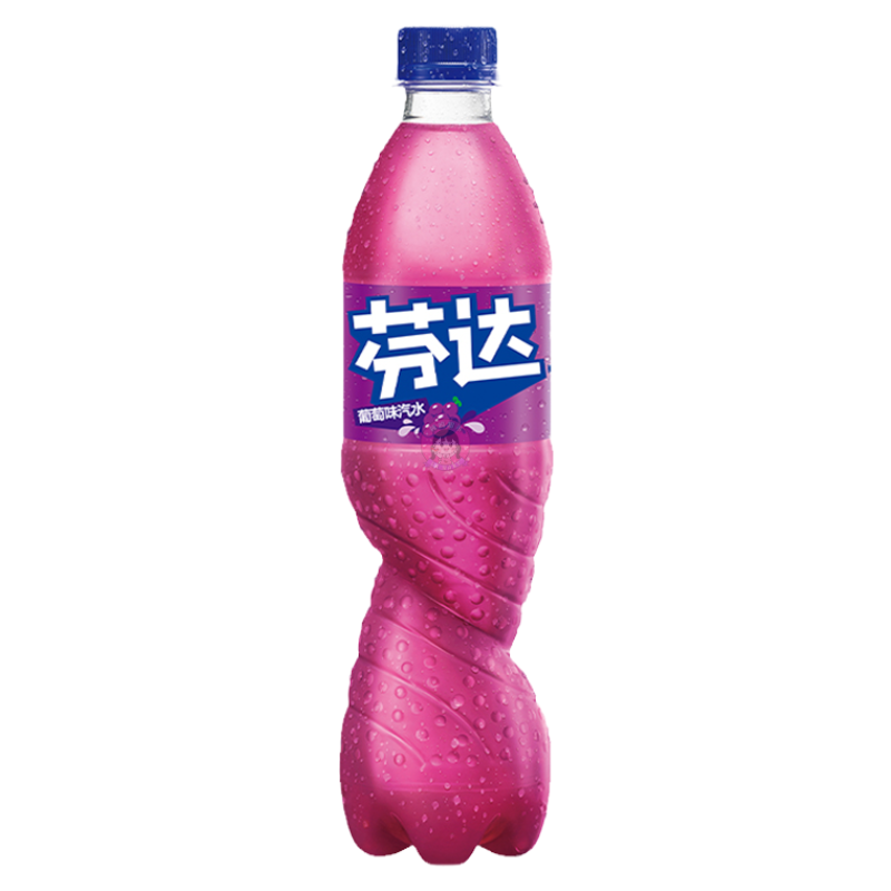 芬达汽水葡萄味500ml Fanta Soda Grape Flavour 图像 1