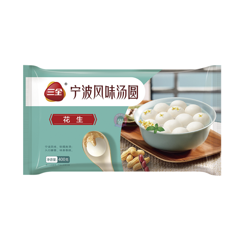 三全花生汤圆400g San Quan Glutinous Rice Balls With Peanut Filling 图像 1