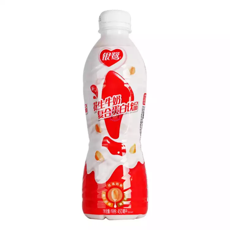 银鹭花生牛奶450ml Yin Lu Peanut Milk 图像 1
