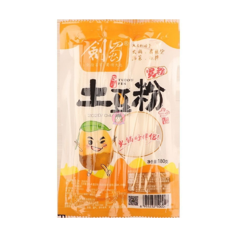 剑蜀土豆粉180g JS Potato Broad Noodle image 1