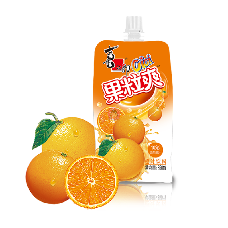 喜之郎CC果粒爽橙子 258ml ST Fruit Flavoured Drink Orange image 1