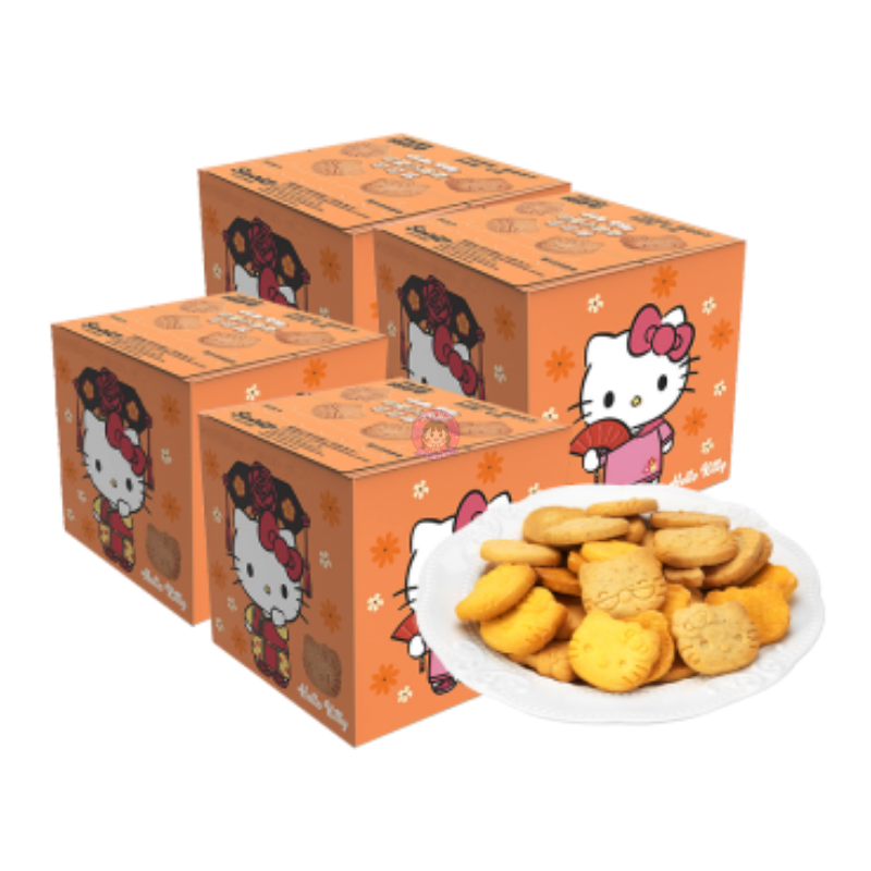 波路梦Hello Kitty曲奇巧克力味47g Bourbon Hello Kitty Petit Cookies Chocolate Flavour image 1