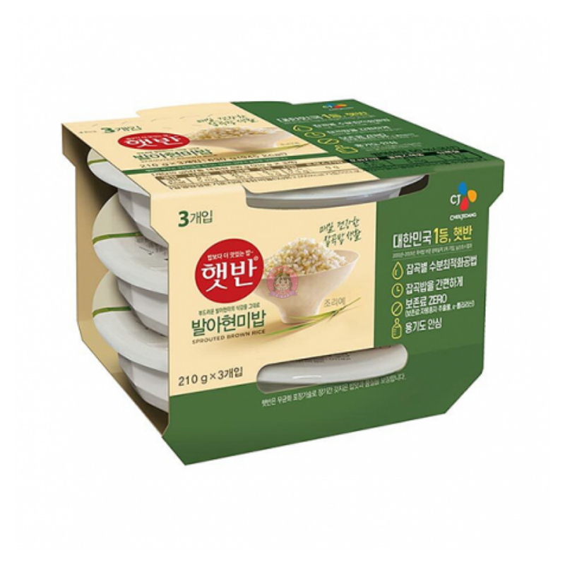 CJ Microwavable Brown Rice 210g * 3 微波炉糙米饭 image 1