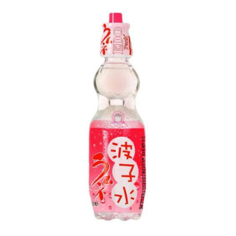 EDO波子汽水水蜜桃味250ml EDO Ramune Soda Drinks Peach Flavour 图像 1