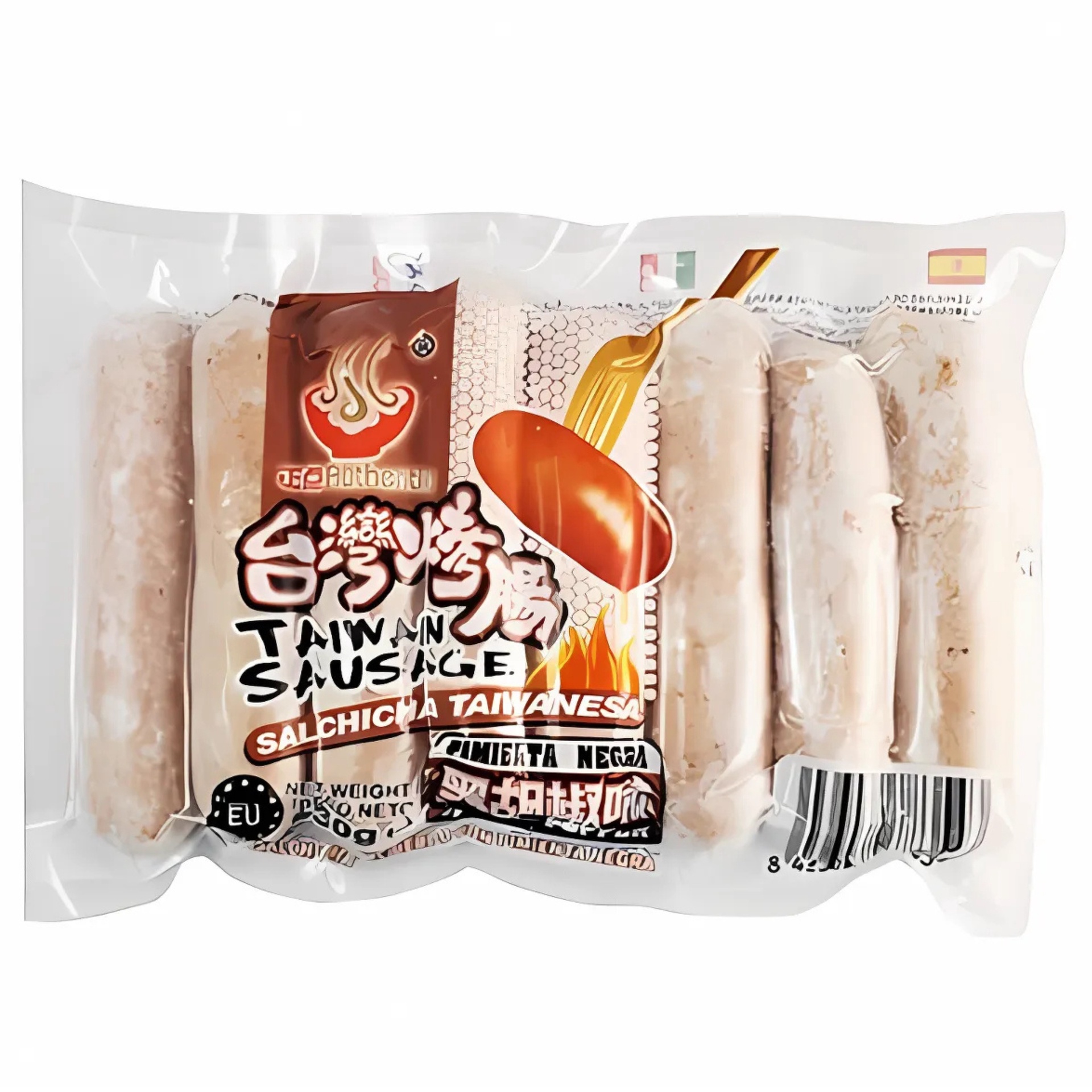 正点台湾烤肠黑胡椒味430g Authentic Taiwan Sausages Black Pepper Flavour image 1