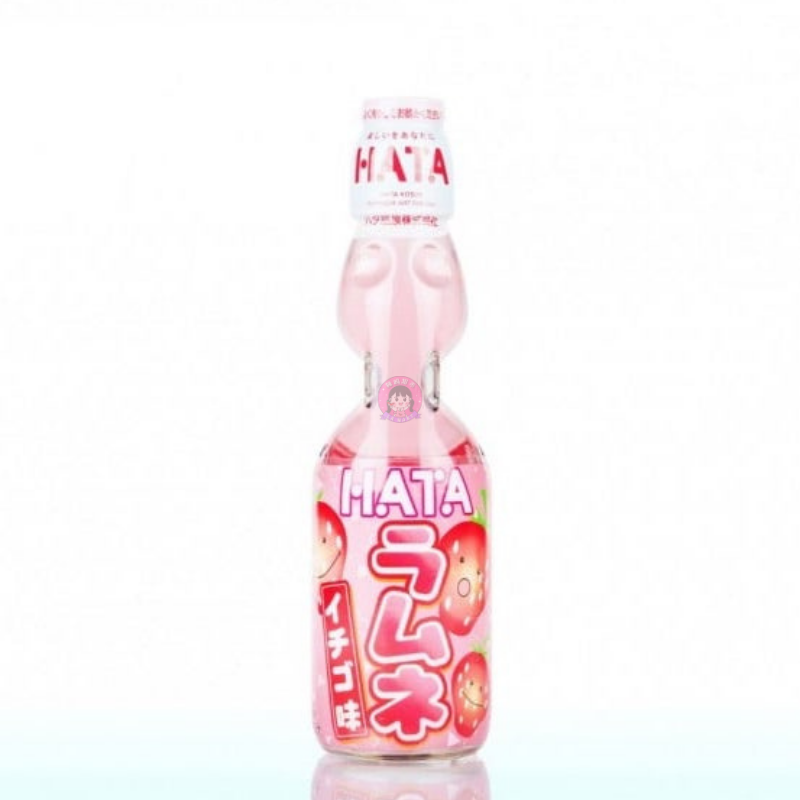 Hata 波子汽水草莓味 200ml Ganso Ramune Strawberry Flavour 图像 1