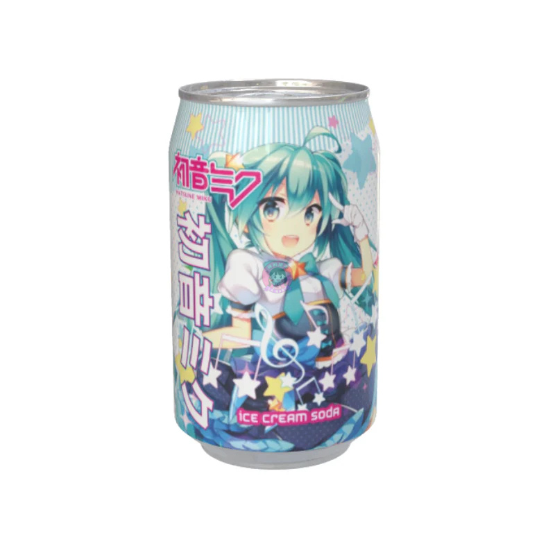 Kawaji初音未来苏打水忌廉味330ml Kawaji Hatsune Miku Soda Ice Cream Flavour image 1