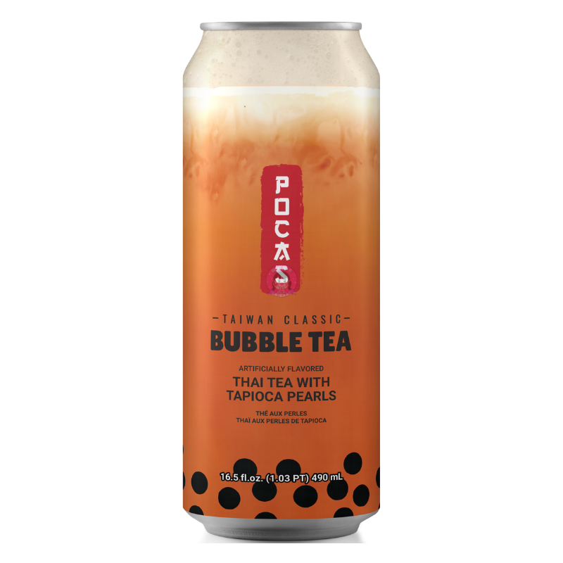 Pocas Bubble Tea Thai Tea Flavour 490ml 图像 1