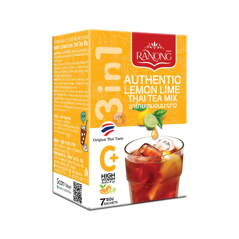 Ranong Tea Thai Tea Lemon Lime Mix 7*25g 图像 1