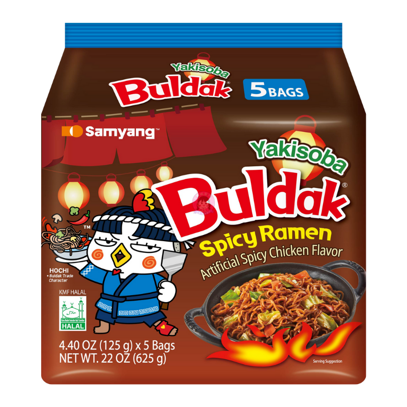 Samyang Hot Chicken Ramen Yakisoba flavour 5pcks 三养火鸡面日式炒面味 image 1