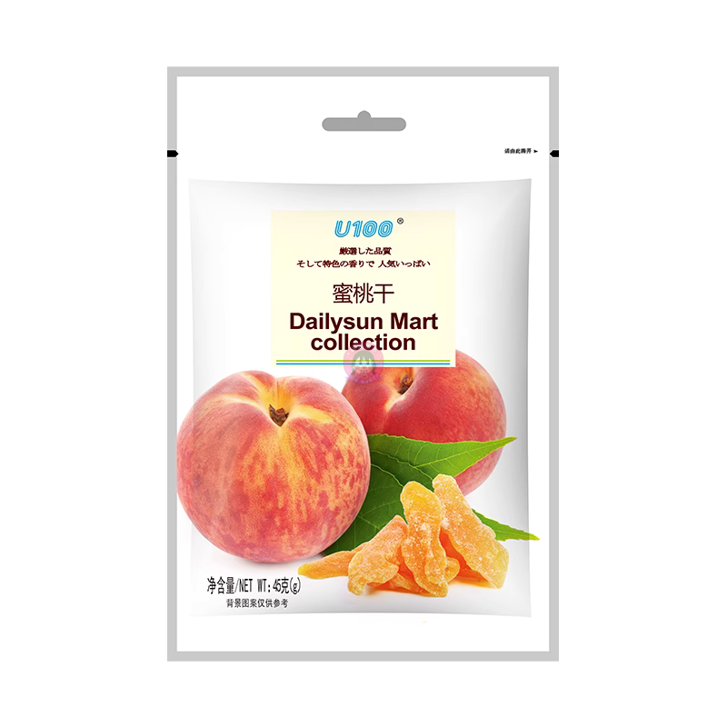 U100 Dried Peach 45g 蜜桃干 图像 1