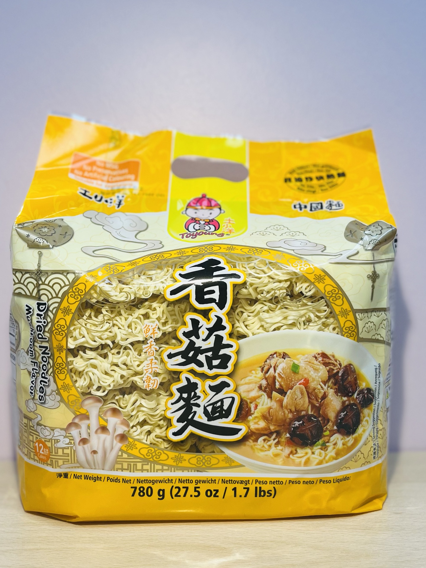 Toyoung Mushroom Dried Noodle 780g image 1