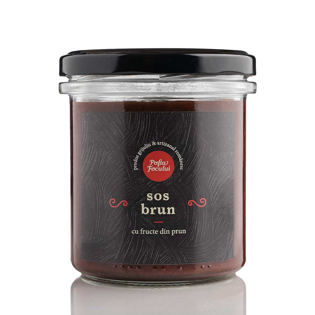 Sos brun cu fructe din prun Pofta Focului Borcan ~ 300g imagine 1