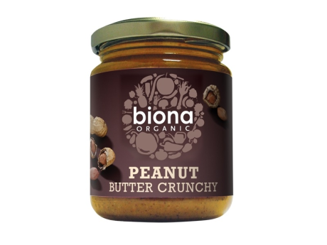 Unt de arahide crunchy fără sare eco BIONA Borcan ~ 250g Imagine 1