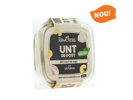 Unt cu usturoi eco de post din caju - Rawckers Ambalaj plastic ~ 200g imagine 1
