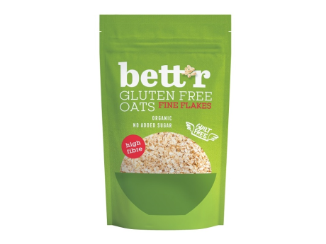Fulgi de ovăz fini BIO Fără Gluten Bettr Ambalaj compostabil ~ 300g Imagine 1