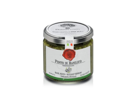 Pesto de busuioc, varianta siciliană - Frantoi Cutrera Borcan ~ 212ml imagine 1