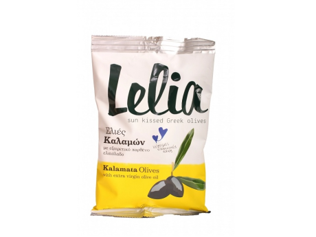 Măsline Kalamata în ulei extravirgin de măsline - Lelia Pungă ~ 250g Imagine 1