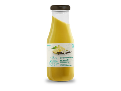 Suc Bio de ananas cu vanilie - Dirty Organics Sticlă ~ 250ml imagine 1