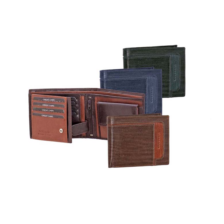 Bartuggi 520-5522 men's leather blue wallet