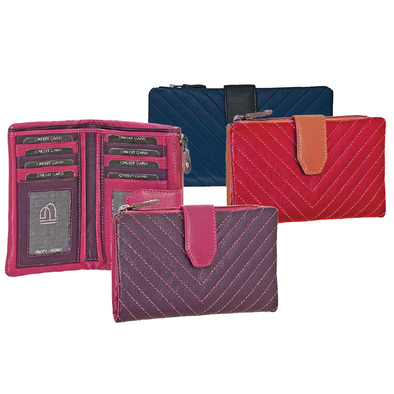 Bartuggi 520-5549 blue leather wallet