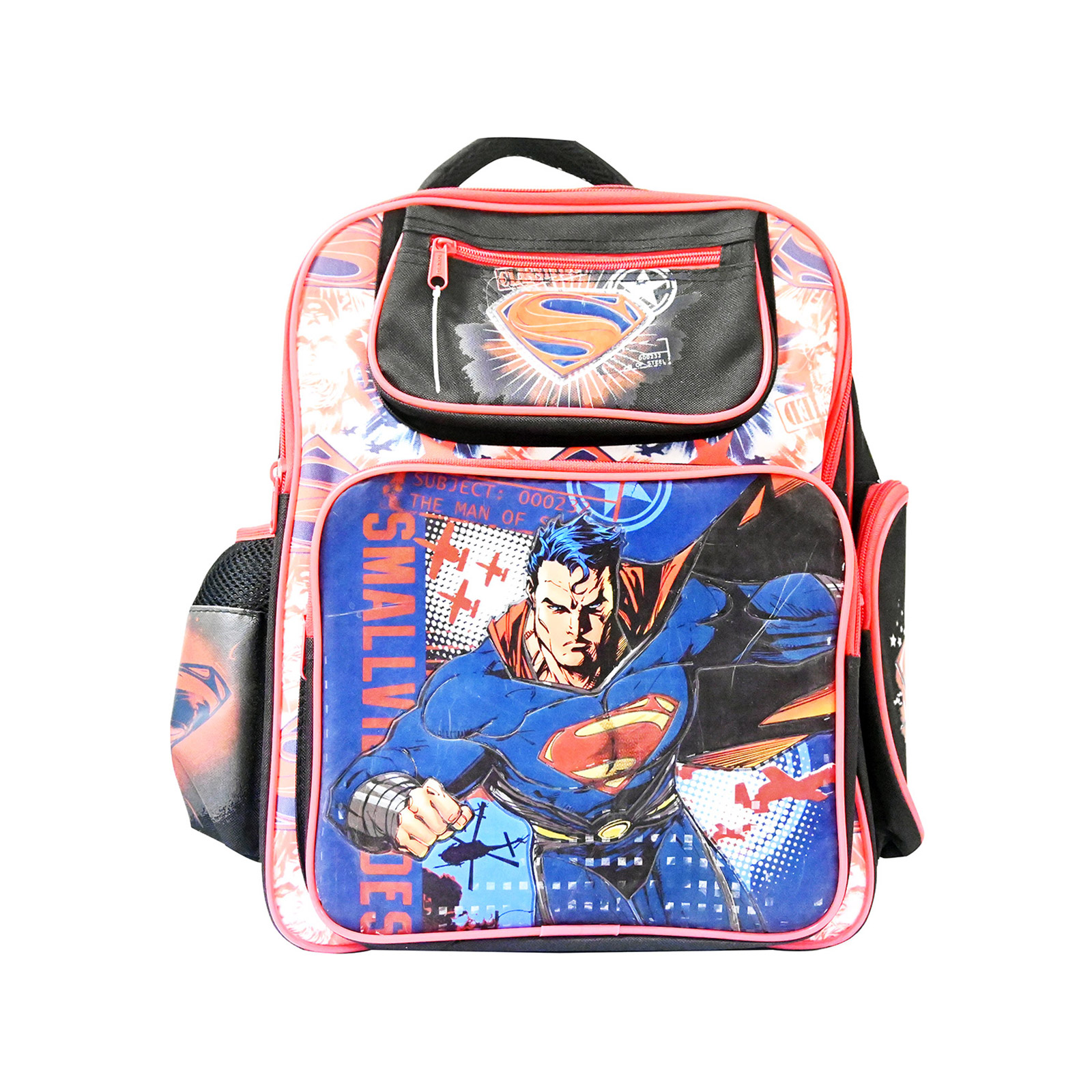 Superman σακίδιο πλάτης διπλό 4 τσέπες εικόνα 1