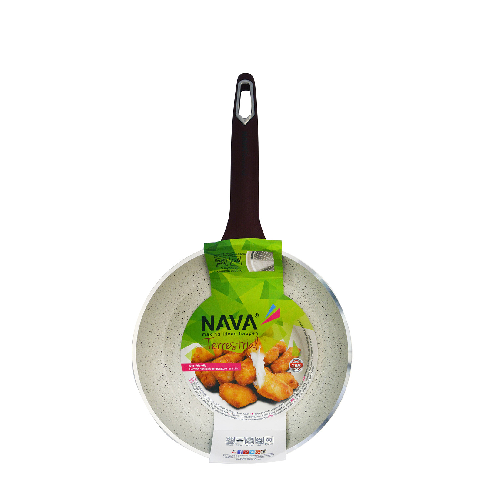 Nava Terrestrial non-stick frying pan 26cm image 1