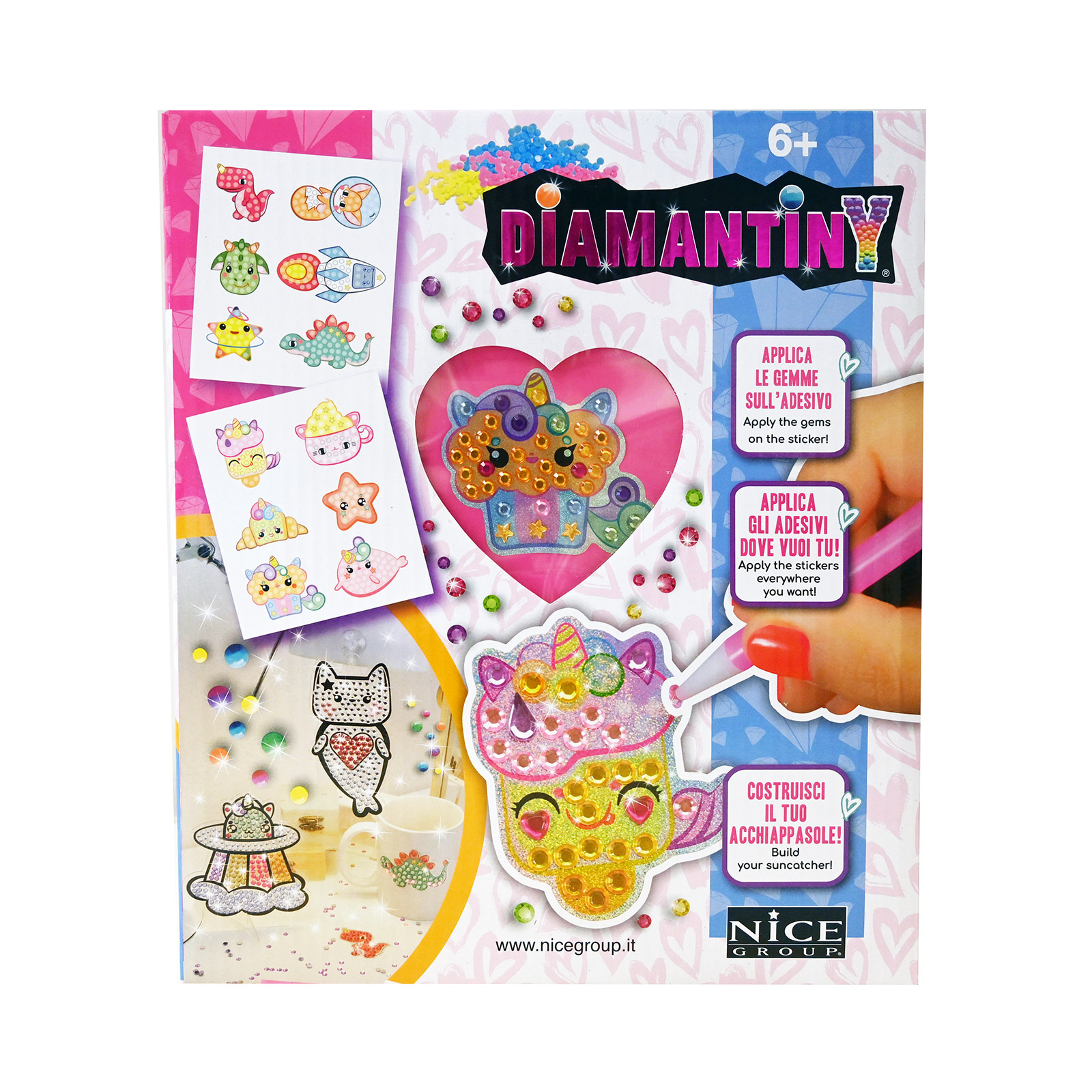 Nice Group Diamantiny σετ δημιουργίες αυτοκόλλητα πετράδια +6 ετών εικόνα 1